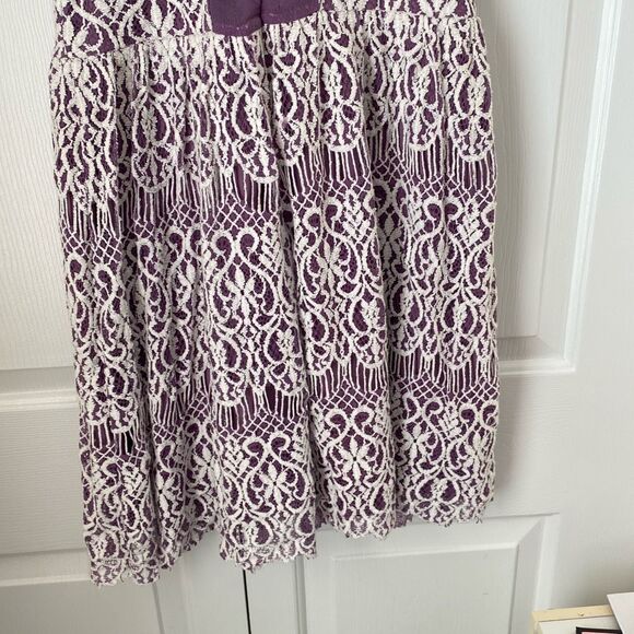 Altar'd State Womens Lace‎ Embroidered Dress Purple Size M Classic Summer - Picture 7 of 7